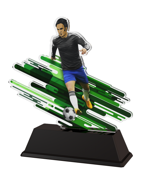 Acrylpokal Fußball